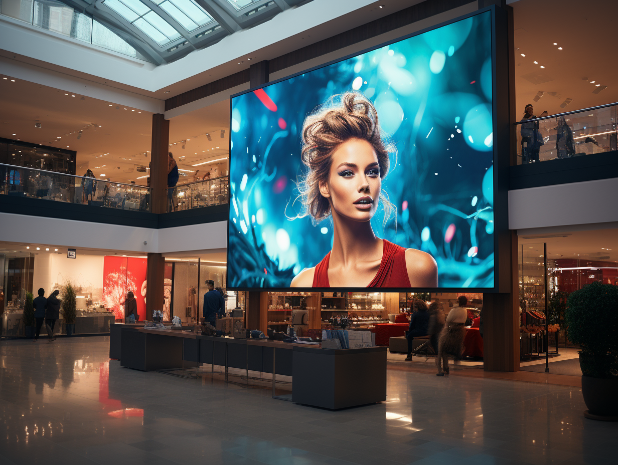 Digital signage supermarket