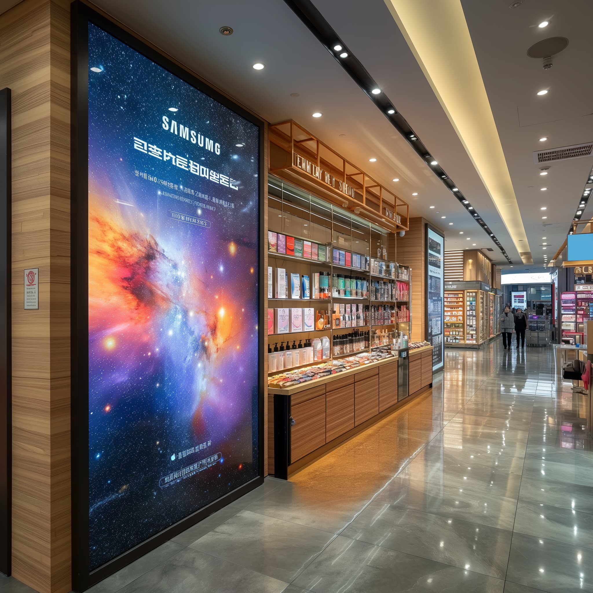 Parete LED indoor con contenuti dinamici