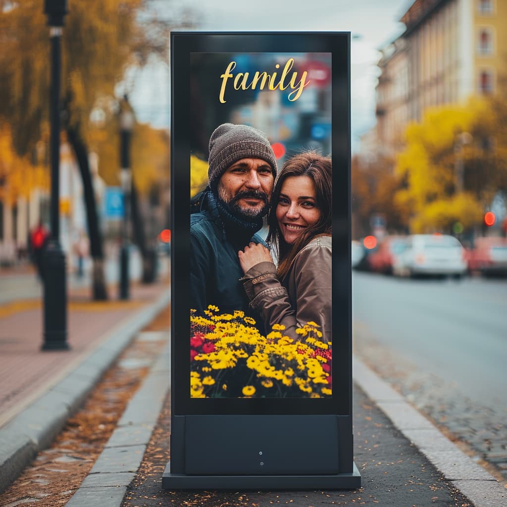 Pubblico davanti a un LedWall display outdoor
